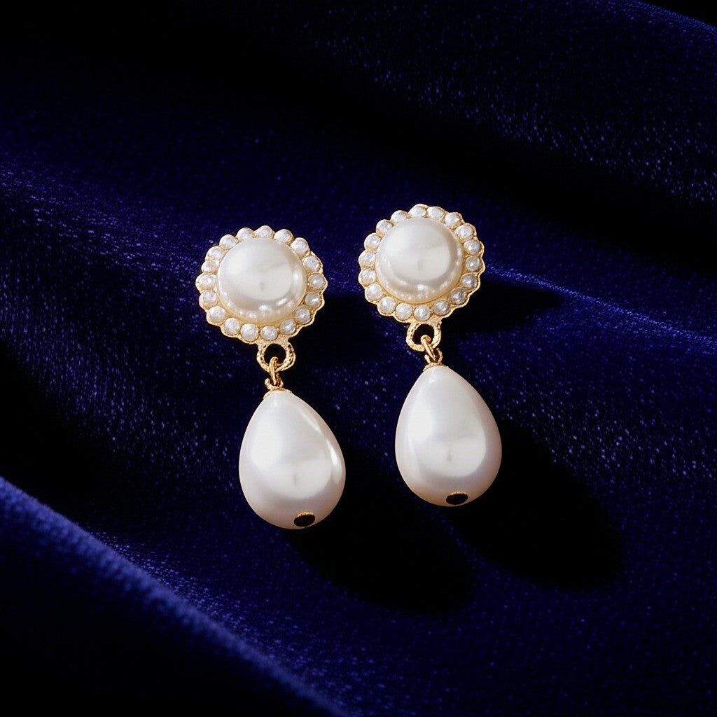 Vintage Pearl Drop Earrings